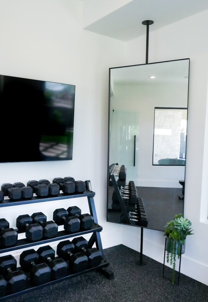 Kaizen Custom Homes dumbbell rack