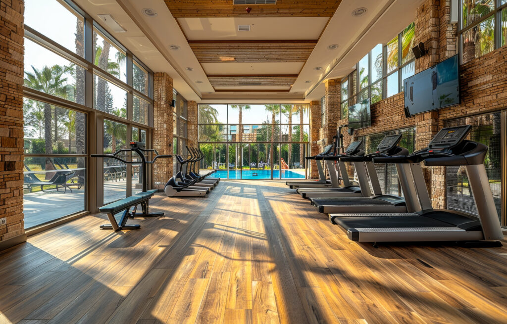 treadmills and exercise bikes